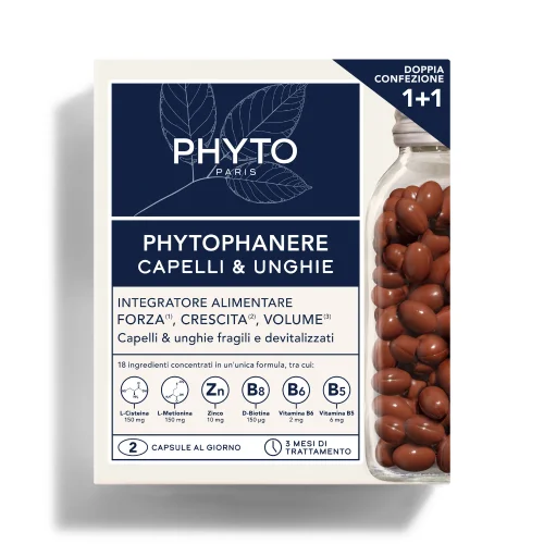 Phyto Phytophanere Integratore Rinforzante Capelli Unghie Duo Pack 90 + 90 Capsule