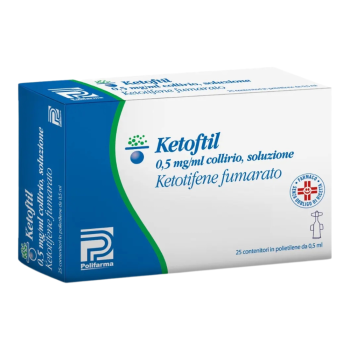 ketoftil 0,5mg/ml collirio 25 flaconcini monodose 0,5ml 