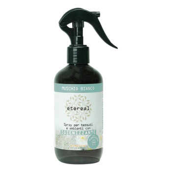 etereal muschio bianco | spray profumato tessuti e ambiente igienizzante | 250 ml