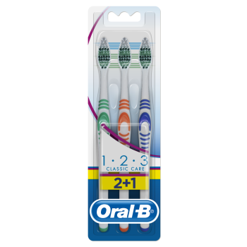 oral-b spazzolino 123 classic care 40 medium tripacco