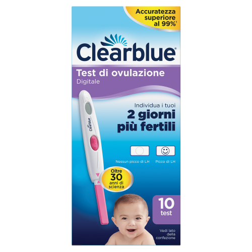 Clearblue Test di Ovulazione Digitale 10 Test Stick