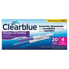 Clearblue Fertility Monitor Stick - 20 Test Fertilità + 4 Test Gravidanza