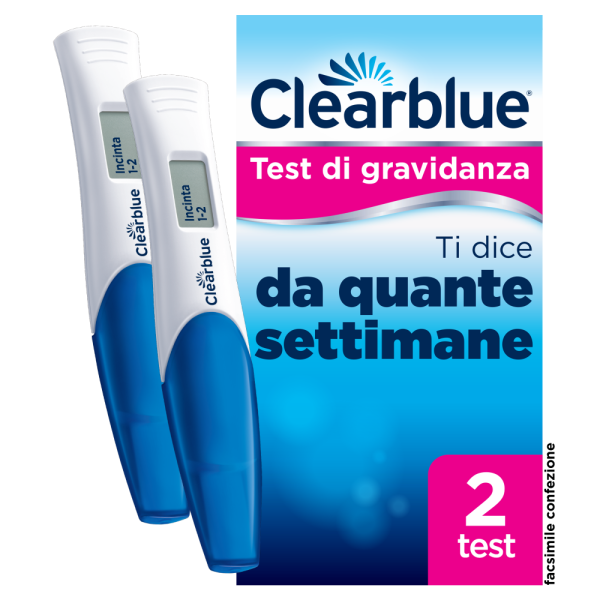 Clearblue Digital Test Gravidanza Con Indicatore Settimane 2 Test