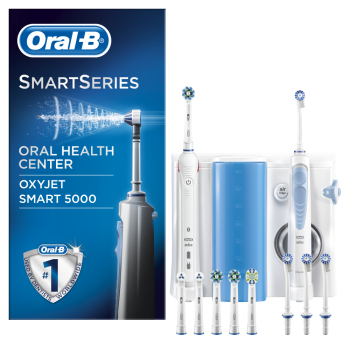 oral-b oral center - idropulsore oc601 oxyjet md20 + spazzolino elettrico smart 5000