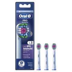 oral-b testine di ricambio 3d white 3 pezzi