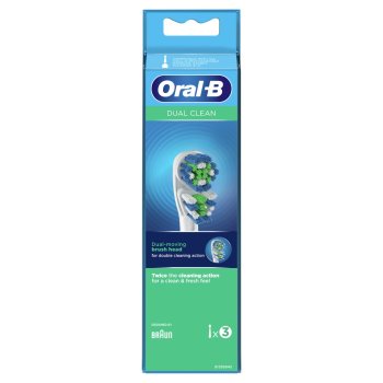 oral-b testine di ricambio dual clean 3 pezzi