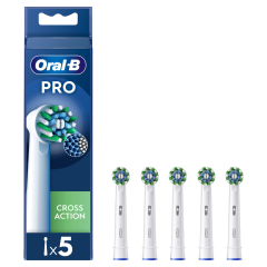 oral-b testine di ricambio power refill crossaction 5 pezzi
