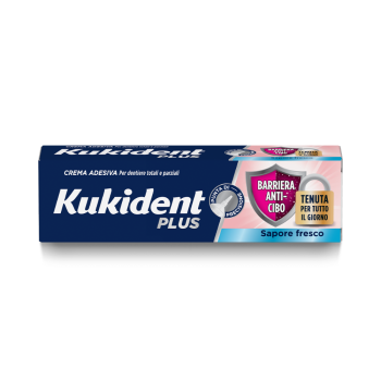 kukident plus barriera anti-cibo sapore fresco 40g