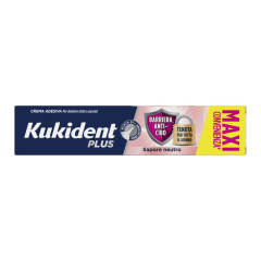 kukident plus barriera anti-cibo sapore neutro - formato maxi convenienza 57g