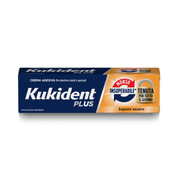 kukident plus morso insuperabile sapore neutro 40g