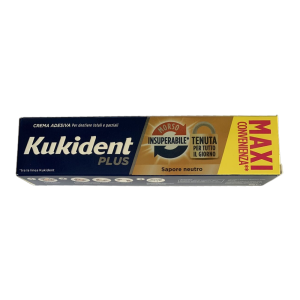 Kukident Plus Morso Insuperabile Sapore Neutro - Formato Maxi Convenienza 65g