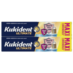 kukident ultimate fresco barriera anticibo formato maxi convenienza bipack 2 x 57g