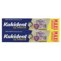 kukident ultimate neutro barriera anticibo formato maxi convenienza bipack 2 x 57g