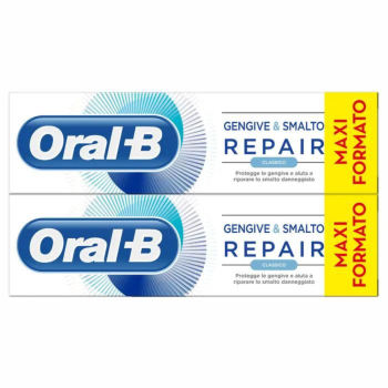 oral-b dentifricio gengive e smalt repair classico pacco doppio 2 x 75ml