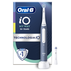 oral-b io my way blu spazzolino elettrico teens + 2 testine + custodia