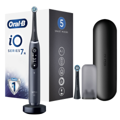 oral-b io serie 7 spazzolino elettrico black + 2 testine