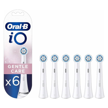 oral-b io testine di ricambio gentle care bianche 6 pezzi