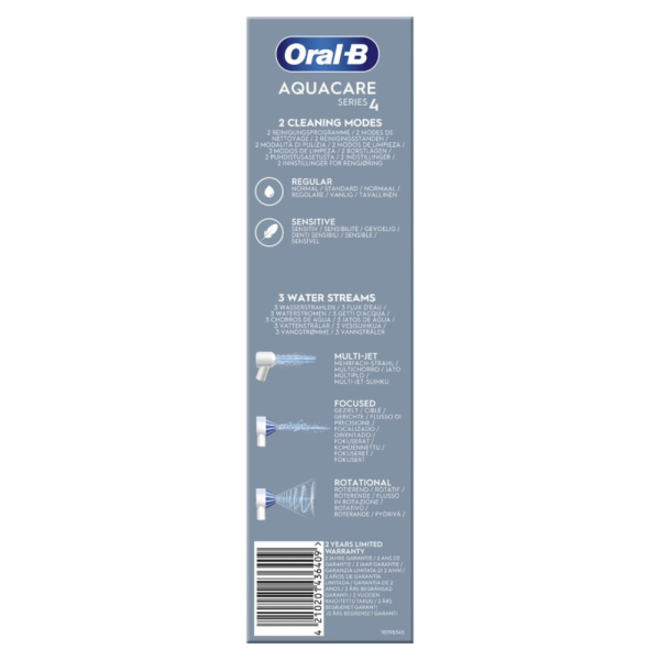 Oral-B Power Aquacare 4 - Idropulsore Dentale Con Tecnologia Oxyjet