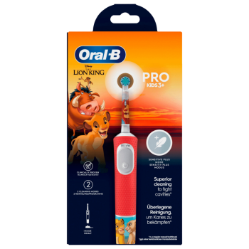 oral-b pro kids 3+ spazzolino elettrico re leone 