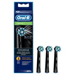 oral-b testine di ricambio cross action black edition 3 pezzi