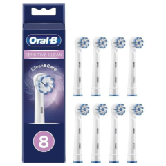 oral-b testine di ricambio power refill sensitive clean 8 pezzi