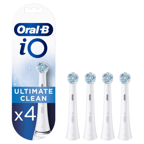 Oral-B iO Testine di Ricambio Ultimate Clean White 4 Pezzi