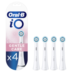 Oral-B iO Testine di Ricambio Gentle Clean Bianche 4 Pezzi