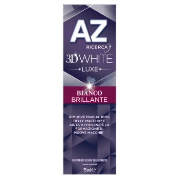 az 3d white luxe bianco brillante dentifricio 75 ml