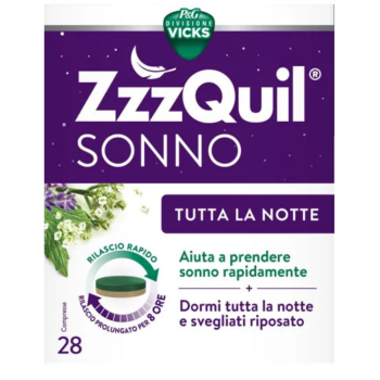 vicks zzzquil sonno tutta la notte 28 compresse