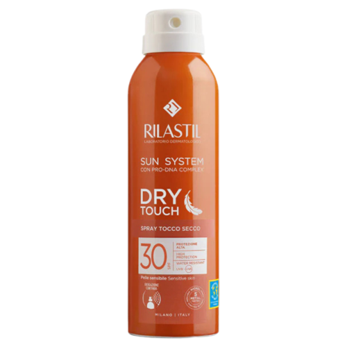 Rilastil Sun System Dry Touch Spf 30 Spray Solare Corpo Con Finish Tocco Secco 200ml