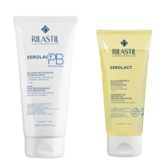 rilastil xerolact pb kit balsamo 200ml + olio detergente 100ml