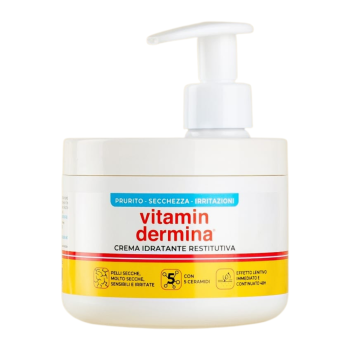 vitamindermina crema idratante restitutiva con dispenser 400ml