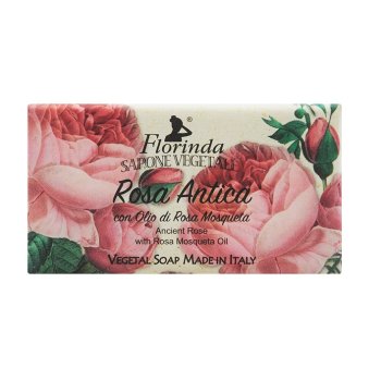florinda - rosa antica sapone vegetale con olio di rosa mosqueta 100g