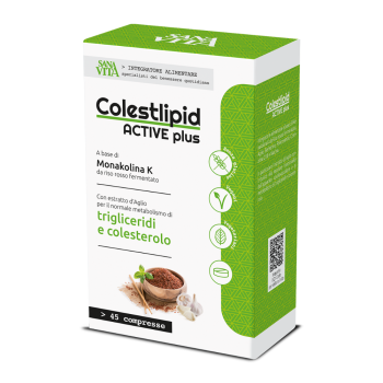 sanavita colestlipid active plus integratore controllo colesterolo e trigliceridi 45 compresse
