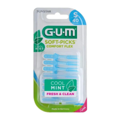 gum soft pick comfort flex cool mint scovolini interdentali small 40 pezzi