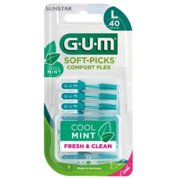 gum soft-picks comfort flex cool mint large scovolini interdentali 40 pezzi