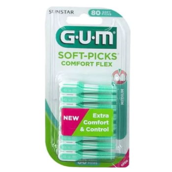 gum soft-picks comfort flex cool mint regular medium scovolini interdentali 80 pezzi