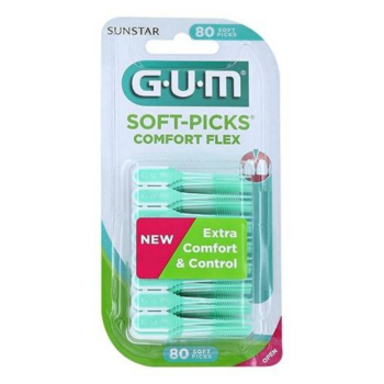 gum soft-picks comfort flex scovolino regular 80 pezzi