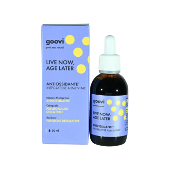 goovi live now age later – integratore antiossidante anti-aging 50ml