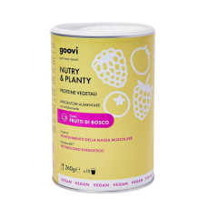 goovi nutry & planty proteine vegetali gusto frutti di bosco 260g