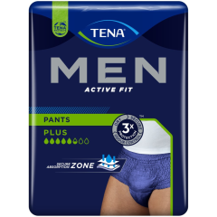 Tena Men Active Fit Pants Blue L/Xl - Mutandine Assorbenti Da Uomo 8 Pezzi 