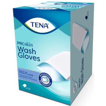 tena proskin wash glove con barriera - guanto per la detersione quotidiana incontinenza 175 pezzi