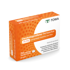 dexketoprofene 25mg pensavital 20 compresse 