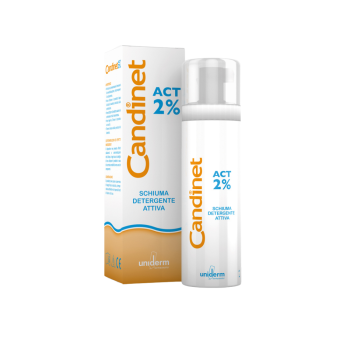 candinet act 2% - schiuma detergente attiva 150ml