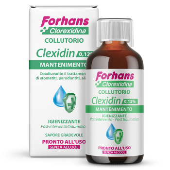 forhans clexidin collutorio con clorexidina 0,12% senza alcool azione mantenimento 200ml