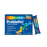 Massigen Probiotici Tripla Azione 12 Stick Orosolubili