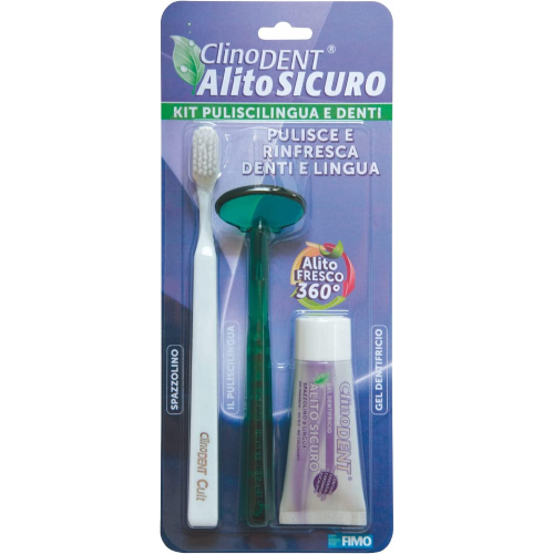 Clinodent Alito Sicuro Kit Puliscilingua E Denti