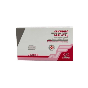 glicerolo adulti 6 microclismi con camomilla e malva 6,75g - fadem