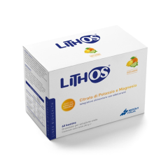 lithos – integratore alimentare | citrato di potassio e magnesio | 60 bustine agrumi