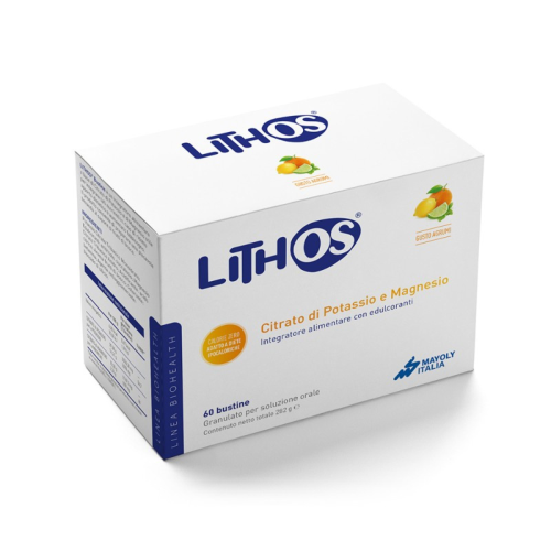 Lithos – Integratore Alimentare | Citrato Di Potassio E Magnesio | 60 Bustine Agrumi
